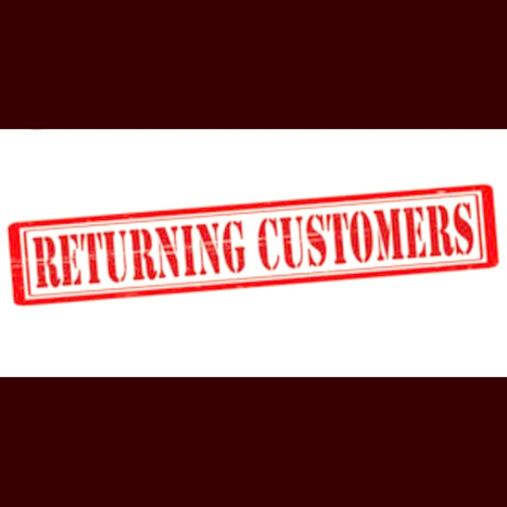 20% off Returning customers!!